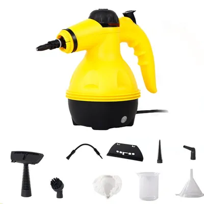 Productafbeelding van ZELURXX 135°C stoomreiniger, compact, met 9 accessoires, vetverwijderaar voor de keuken, bereikt alle hoeken, beschermd tegen oververhitting