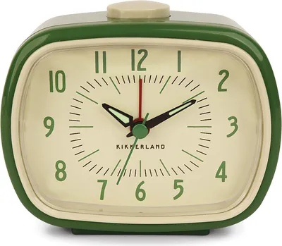 Produktbild von Retro Oldscool Wecker Analog leises Ticken, Wecker ohne Strahlung Grün