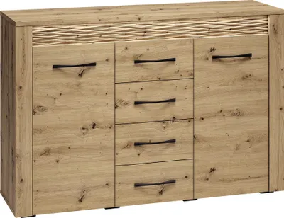 Produktbild von Kommode in Artisan Eiche Nb. ARTA-131 mit LED Beleuchtung, B/H/T: ca. 138/94/40 cm