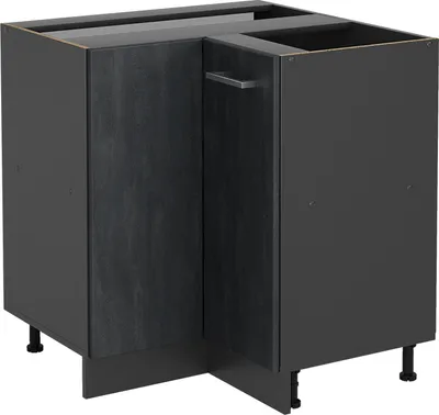Produktbild von Eckunterschrank Vicco R-Line Schwarz Beton 75.6 cm ohne Arbeitsplatte, Model 47486