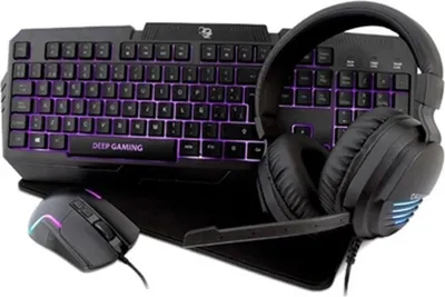 Zdjęcie produktu dla CoolBox Pack gaming DeepX-Wing 2, Przewodowa, USB, Membranowa, QWERTY, LED, Czarny