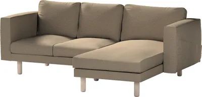Produktbild von Dekoria Bezug für Norsborg 3-Sitzer Sofa mit Recamiere, beige, Norsborg Bezug für 3-Sitzer Sofa mit Recamiere