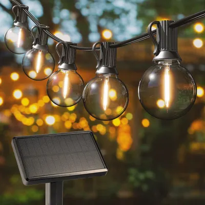 Produktbild von hoftronic Solar Lichterkette 5m 2700K IP44 Schwarz