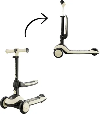 Image de Kinderkraft Halley Step Loopfiets 2-in-1 Stone White