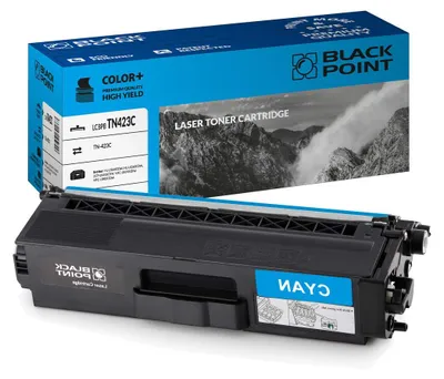 Zdjęcie produktu dla Toner Black Point kompatybilny z TN-423C – cyjan – do drukarek Brother MFC L8690CDW, L8900CDW, DCP L8410CDW, HL, L8260CDW, L8360CDW – certyfikat