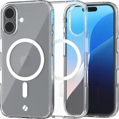 Obrázek produktu pro Magnetické pouzdro pro MagSafe SPACECASE Clear Mag pro iPhone 16 Průhledný