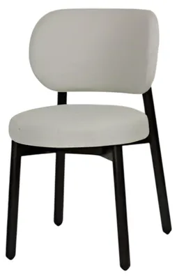Produktbild von Weißer Esszimmerstuhl – Polsterstuhl für Esszimmer und Küche