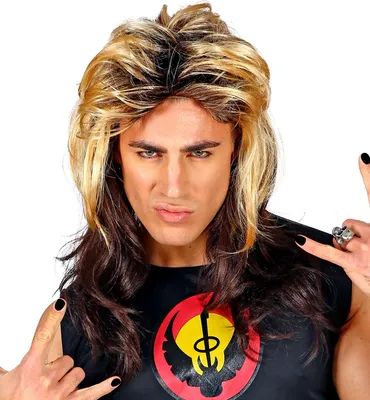 Immagine prodotto di Parrucca rocker anni '80 bionda-montata