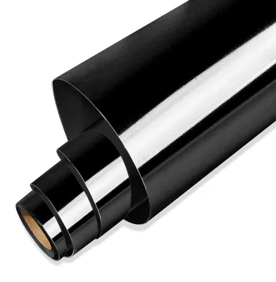 Obrázek produktu pro Vinylová fólie pro plotry, lesklá černá, rozměry 30,5 x 900 cm, určená pro řezací plotry