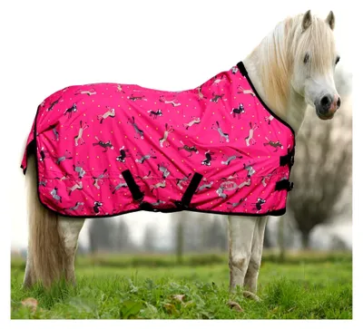 Produktbild von Ponydecke Regendecke für Pony Horsi pink Koppeldecke Weidedecke Winterdecke (105 cm)