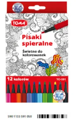 Produktbild von TOMA abwaschbare Stifte 12 Farben