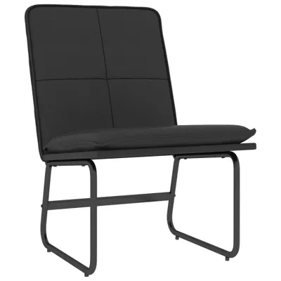 Image de vidaXL Fauteuil lounge noir 54x75x76 cm similicuir