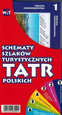 Zdjęcie produktu dla Schematy szlaków turystycznych Tatr Polskich.