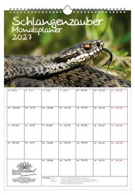 Produktbild von Schlangenzauber Planer DIN A3 Kalender für 2027 - Seelenzauber