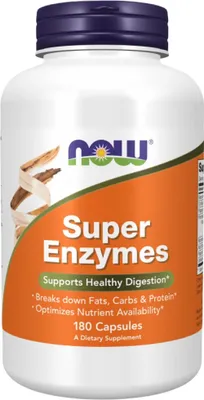 Produktbild von Now Foods Super Enzymes (180 caps) Unflavoured - Vitamine,  Mineralien & Gesundheit - Enzyme