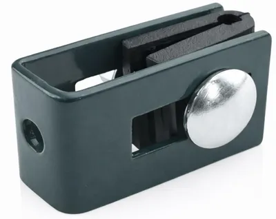 Immagine prodotto di Supporto universale LogistSystem, completo, colore antracite RAL 7016, per filo di diametro 5 mm | Supporto per pannelli e recinzioni, inclusa vite e dado | 1 pezzo