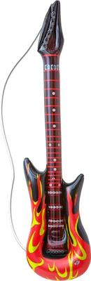 Produktbild von Aufblasbare Luftgitarre Rockstar Flamme 105 cm