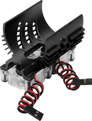 Produktbild von Doppellüfter Motorkühlkühler Twin Kühlkörper 40‑42 mm für 1/8 RC Carblack