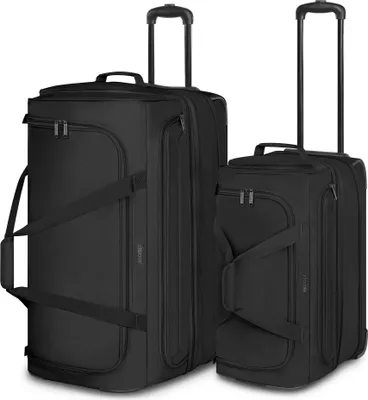 Image de REDOLZ sac de voyage trolley Duffle Essentials Wheeled Duffle Set L Exp. + M Exp. Black noir 70cm