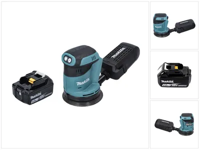 Produktbild von Makita DBO 180 M1 Akku Exzenterschleifer 18 V 125 mm + 1x Akku 4,0 Ah - ohne Ladegerät