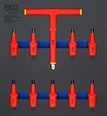 Obrázek produktu pro BGS technic Tool Tray 2/3: VDE Bit Socket Set, 2416 mm, 2,42 kg, 408 mm