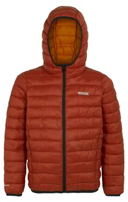Image de Veste de régate "Marizion" pour enfants, modèle à capuche, RG9018 (taille 104), couleur Rooibos/Noir