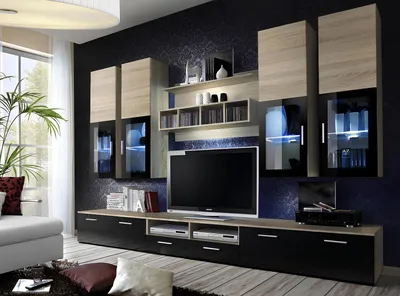 Produktbild von Wohnzimmer Komplett TV-Ständer Design Wandschrank Luxus Wohnwand Einrichtung Neu