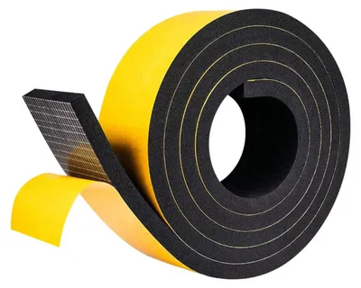 Imagen del producto de Cinta de sellado autoadhesiva de espuma, 2 metros x 10 mm x 50 mm, color , para puertas y ventanas