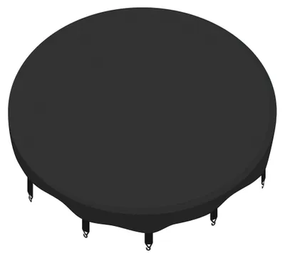 Trampolin-Abdeckplane 430 cm, schwarz, wetterfest, PE 0,2 mm
