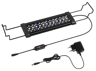 Productafbeelding van Eikuavons Waterdichte, gekleurde LED-aquariumlamp met beugel en timer, decoratieve verlichting, 12W