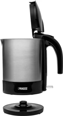Obrázek produktu pro Princess 236039, 1,7 l, 2200 W, Černá, Nerezová ocel, Plast, Nerezová ocel, Indikátor úrovně vody, Zabezpečení proti přehřátí