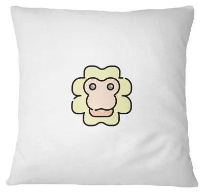 Kissenhülle 45x45 cm, Weiß, Polyester, mit Reißverschluss