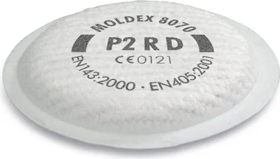 Produktbild von Moldex Partikelfilter 8070 P2RD b.10xAGW-Wert EN143:2000+A1:2006 8 Stk