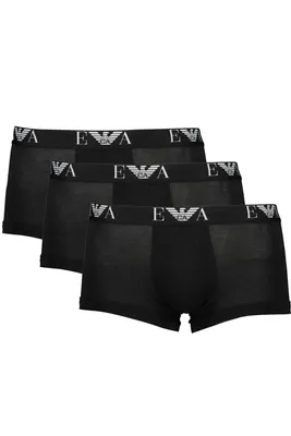 Produktbild von 3er Pack EMPORIO ARMANI Boxershorts Boxer Stretch Baumwolle Trunk Farbwahl, Farbe:Schwarz, Wäschegröße:XL, Artikel:-21320 black