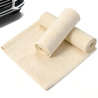 Produktbild von Auto Reinigungstücher Leder 2er-Set 30x40 cm Fensterleder Scheiben Lack Politur