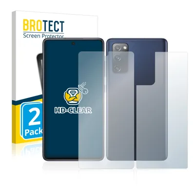Produktbild von 2x Für Samsung Galaxy S20 FE 5G (Display+Rückseite) Schutzfolie BROTECT Displayschutz Display Schutz Folie Klar Transparent