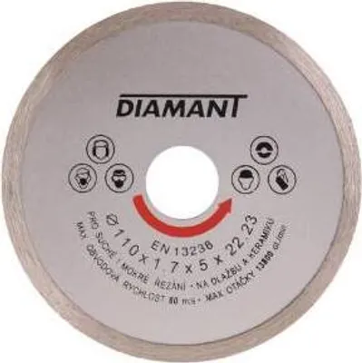 Produktbild von BRÜDER MANNESMANN M 1244-110 Diamant-Trennscheibe, Vollrand, Durchm. 110 mm