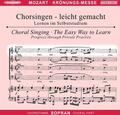 Obrázek produktu pro Various: Sborový zpěv snadno - Wolfgang Amadeus Mozart: Mše C dur KV 317 "Korunovační mše" (soprán)