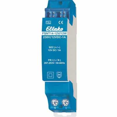 Immagine prodotto di ELTAKO Alimentatore DC REG 12V 12W 184-253VAC 1A