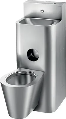 Immagine prodotto di Delabie Kombi KOMPACT con cassetta per WC a parete con. Edst. 1.4301 sat