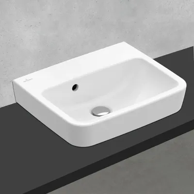 Obrázek produktu pro Villeroy & Boch 43444J01 Umyvadlo s ručním oplachováním O.novo 450x370mm