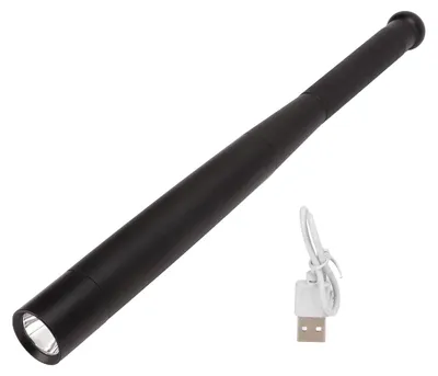 Immagine prodotto di Torcia da baseball, lega di alluminio, nera, 5000 mAh, multifunzionale, LED impermeabile per emergenze