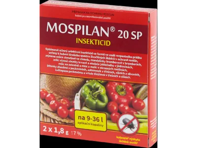 Produktbild von Mospilan 20 SP systemisches Insektizid in Pulverform 2x1,8 g gegen Blattläuse und Kartoffelkäferlarven