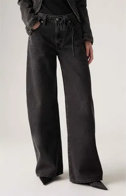 Obrázok produktu pre Levi's® Xl Straight Jeans, čierna farba, veľkosť 25/31, dámske. Čierna, veľkosť 25