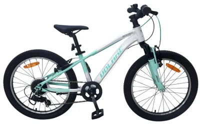 Produktbild von Volare Boost Kinderfahrrad – 24 Zoll – 21 Gänge – Weiß/Mintgrün