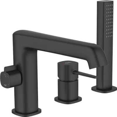 Produktbild von POLA Dreiloch-Standarmatur für Badewanne, Schwarz
