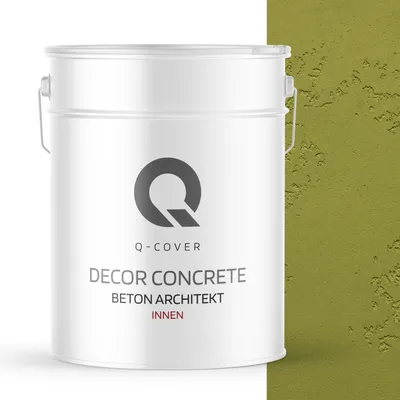 Produktbild von Beton Architekt 15 Kg 10 m2 Erbsengrün  15 kg | Dekorativerputz | Kellepnputz | Gebrauchsfertige | Betonmasse Betonoptik Dekoratives Beton Innen