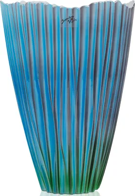 Produktbild von BLUE BLOSSOM vase - türkis - 20,5x20,5x30cm - Glas