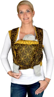 Produktbild von HOPPEDIZ Babytragetuch Gewebtes Tragetuch kbA unisex TRAGETUCH-BIO Malmö yellow 4,60 m x 0,70 m