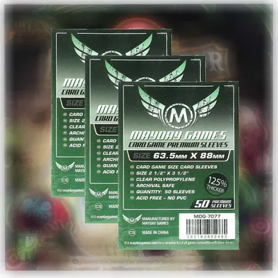 Produktbild von Mayday Premium Sleeves Hüllen 7077 Vorteilspack für Dungeon Fighter